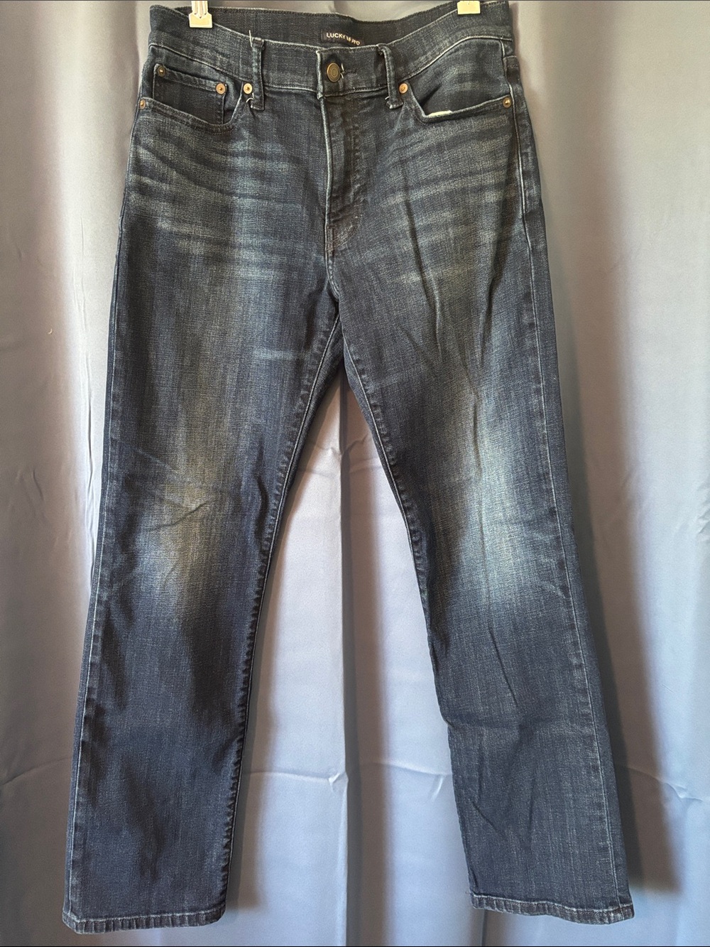 Lucky Brand Men's Faded Black Straight Jeans